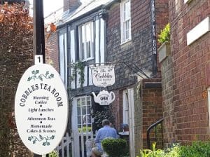 Tucking into a traditional afternoon tea of freshly-baked scones with cream and jam is one of the big attractions in the pretty town of Rye