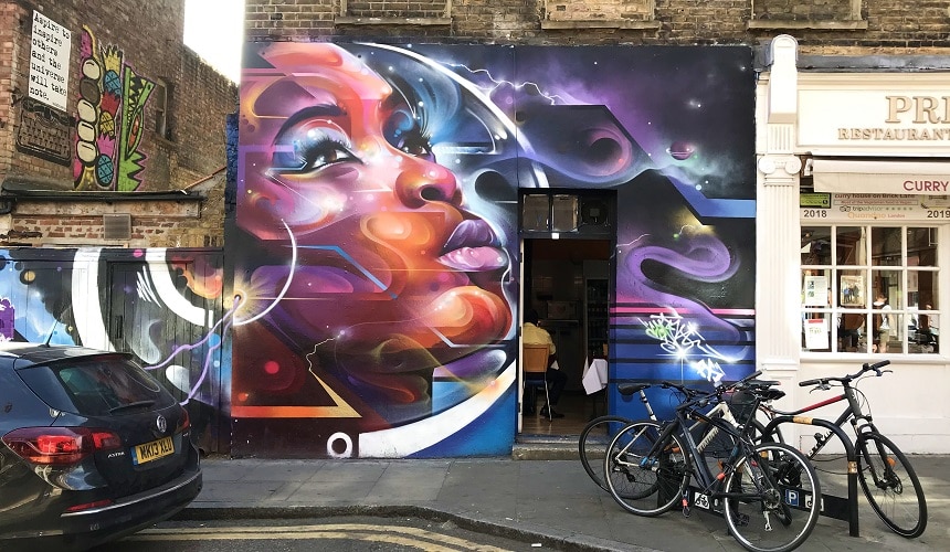 Spitalfields and Brick Lane are the best place to see London's street art scene
